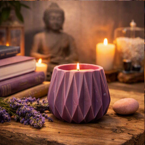 Aube Pourpre – Bougie artisanale double cire – Image 2